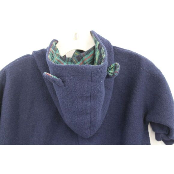 CLASS CLUB BABY FLANNEL HOODED FOOTED BEAR OUTFIT SIZE 6/9M VINTAGE - Picture 6 of 7